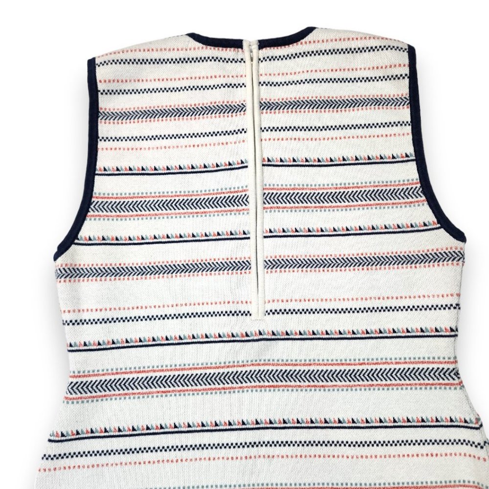 Cupcakes & Cashmere Cream Striped Knit Sleeveless Sweater Dress Size 8 - Picture 6 of 16